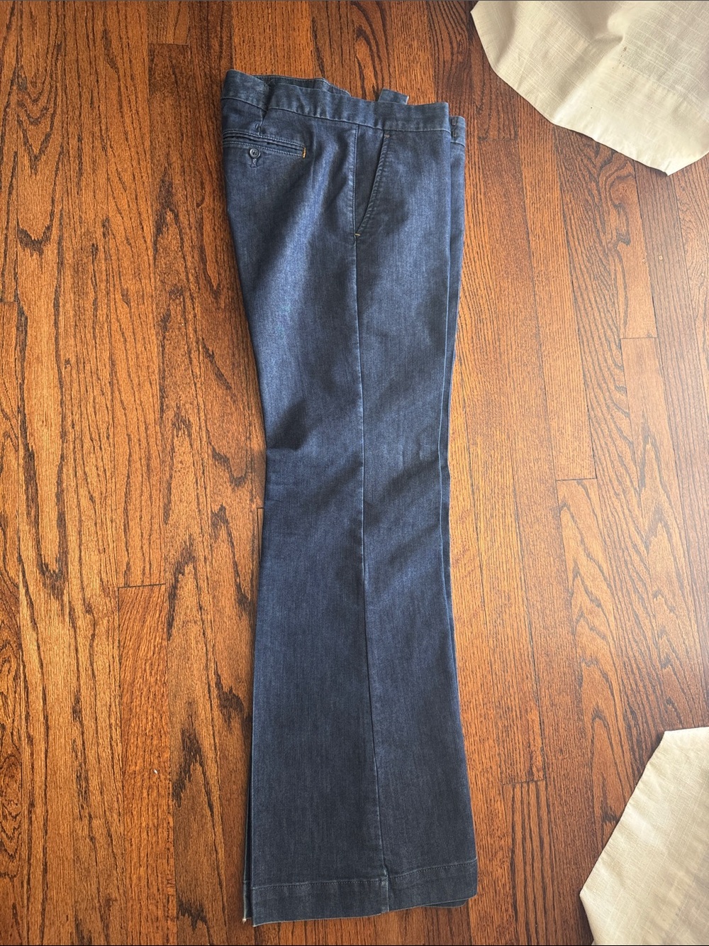 Express Women's Dark Blue Flare denim trousers